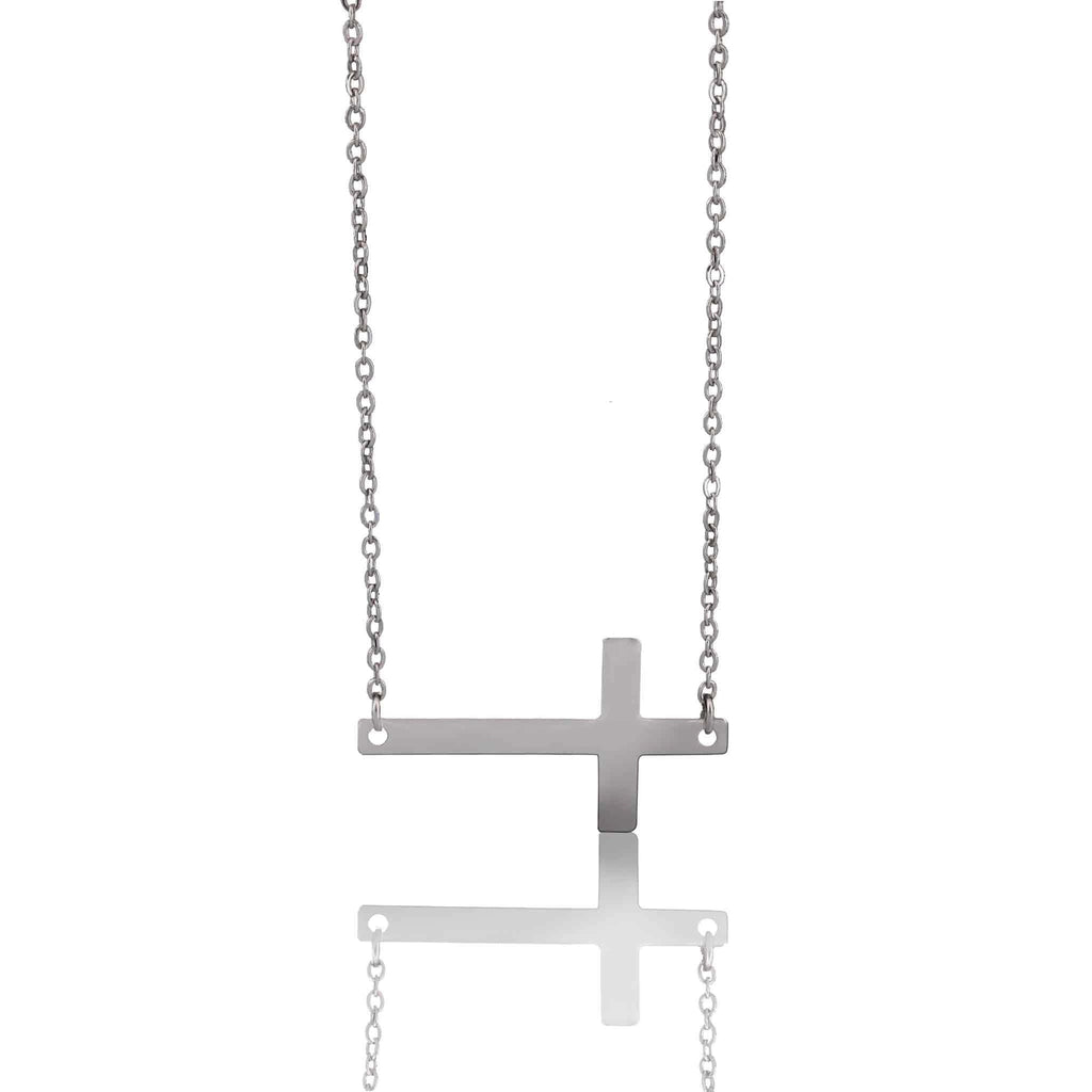 Horizontal Cross Necklace