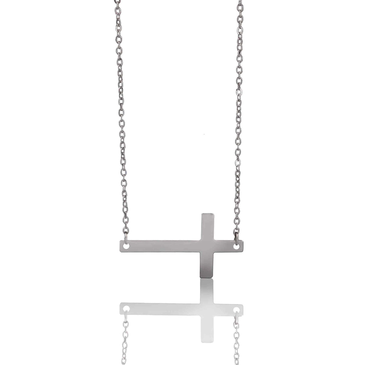 Horizontal Cross Necklace