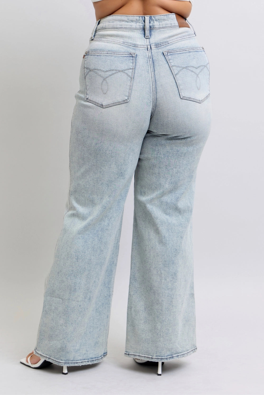 Judy Blue Tummy Control Retro Wide Leg - Plus