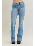 Judy Blue Bootcut Contrast Wash & Front Patch Pocket Jean