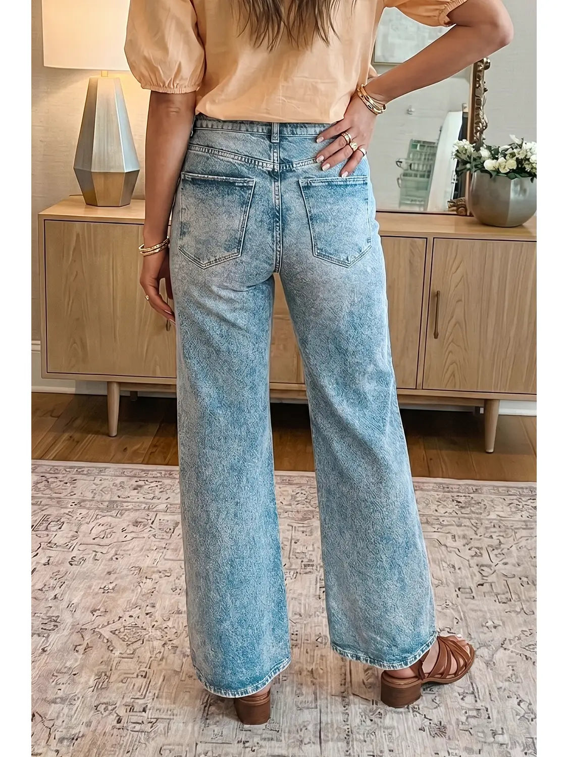 Western High Waisted Flare Jeans