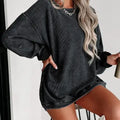 Black Ribbed Knit Sweater