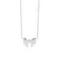18k Gold Stainless Steel Bow Charm Necklace