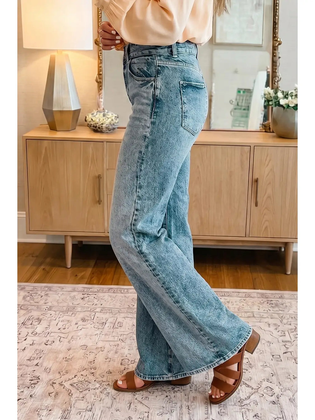 Western High Waisted Flare Jeans