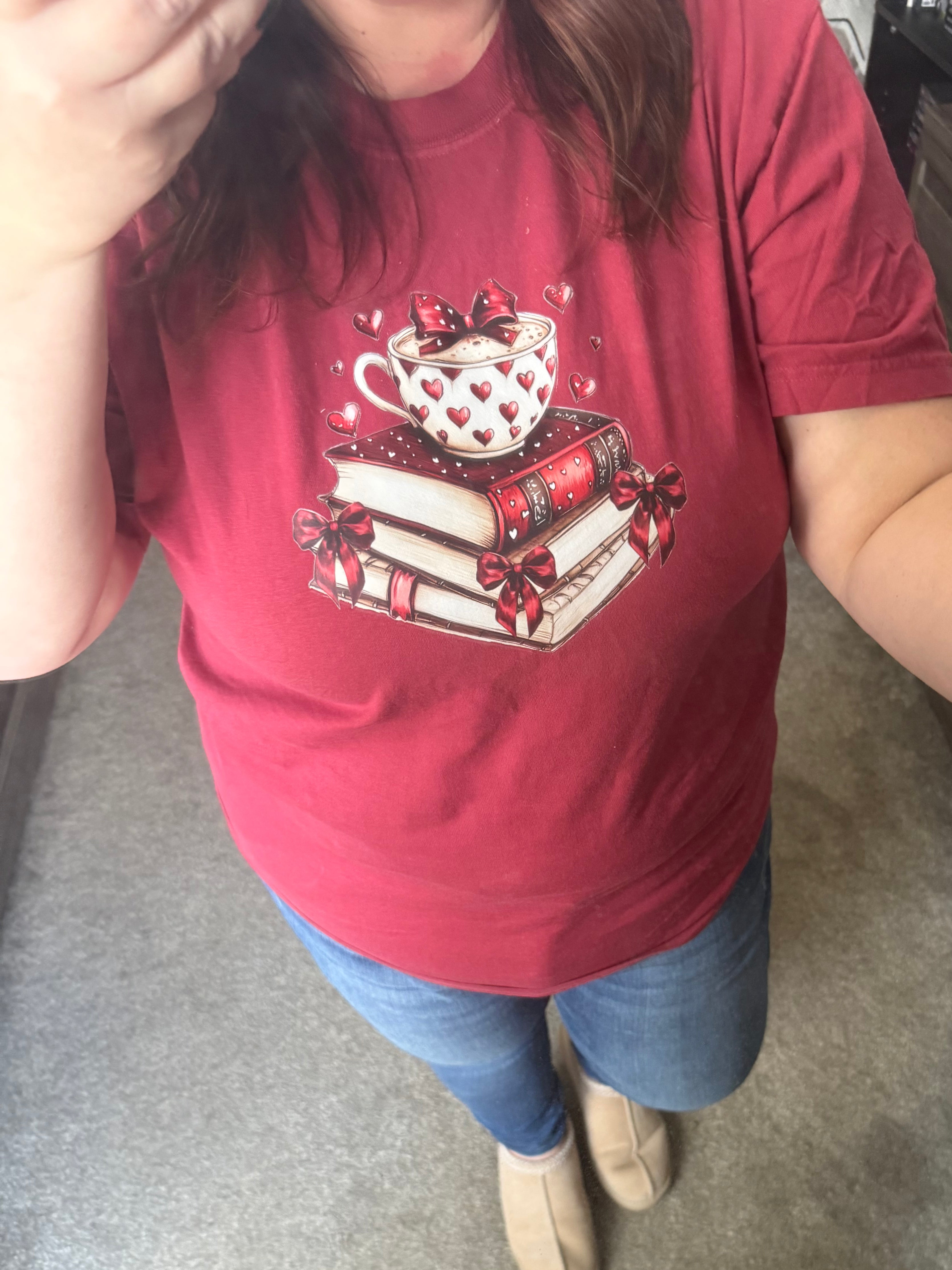 Valentine's Book Tee