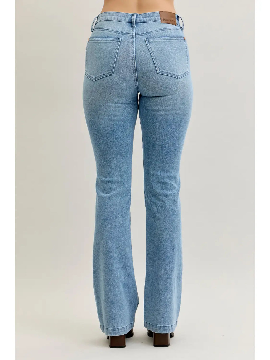 Judy Blue Bootcut Contrast Wash & Front Patch Pocket Jean